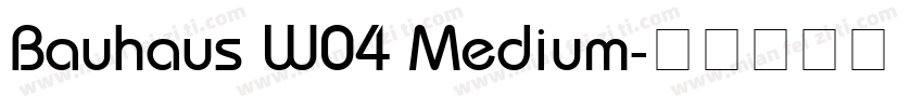 Bauhaus W04 Medium字体转换